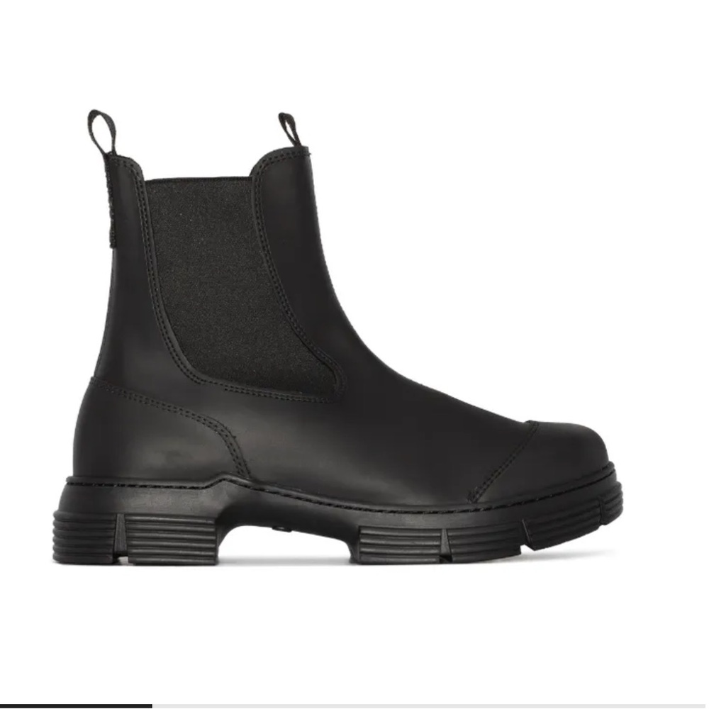 Ganni black city boot